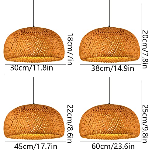 Bamboe Kroonluchter Retro Industriële Lamp Handgemaakt Product Rotan Tinten Lamp Industriële Vintage Hanglamp In Japanse… - Afbeelding 6