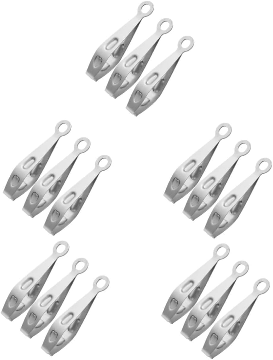 Mikikit 15pcs Fish Bone Tweezers for Kitchen Use Pig Hair Removal Tool and Easy to Clean Culinary Tongs for Seafood and Poultry Preparation
