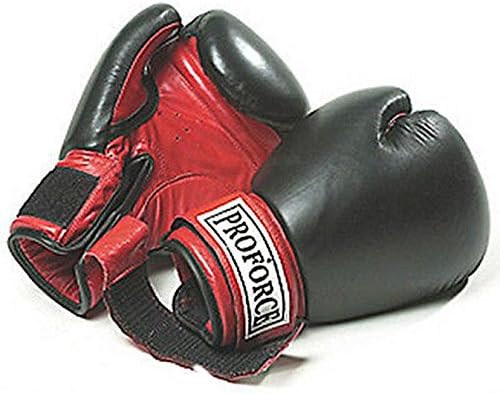 ProForce Leatherette Boxing Gloves with Red Palm