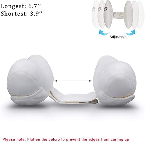 Miniatura 2 de Inchant Soporte ajustable para el cuello de la cabeza del bebé, cojín de seguridad para asiento de automóvil de viaje, almohada de plátano, soporte