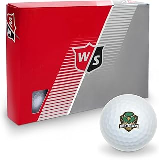 Collegiate Design 520 Wilson Golf Balls 12 Pack, Regulation Size Full Color Premium Golf Balls Collection