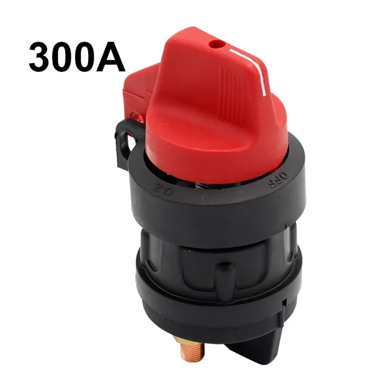 75920 Black/Red 300 Amp Master Disconnect Switch Knob Type Cut Off Anti-Leakage or RV ATV UTV