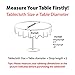 Turkish Ivory Tablecloth Polyester Table Linen - Stain Resistant Wrinkle free Non-Iron Oblong Square Round Thanksgiving Tablecloth Christmas Tablecloth New Year Eve Gift (IVORY, Round 60