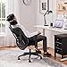 Yaheetech Office Chair Ergonomic Desk Chair High Back Computer Chair Swivel Executive Work Chair with Adjustable Headrest, Lumbar Support & 2D Metal Armrest for Home Office Study, Black