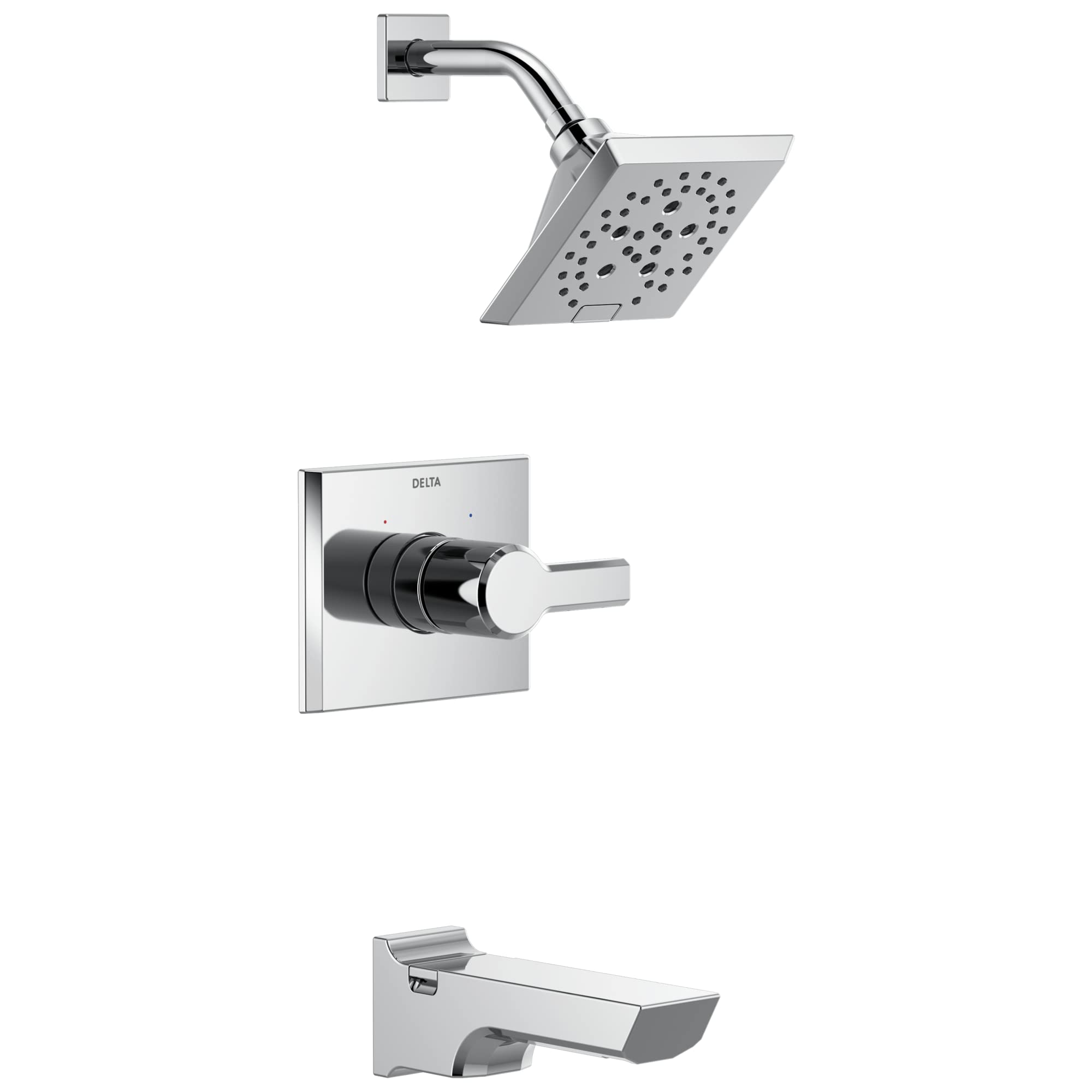 Delta Faucet T11899-PR Schwenkumsteller, Lumicoat Chrom – Für Duschsystem, 2 Anschlüsse, 3 Positionen