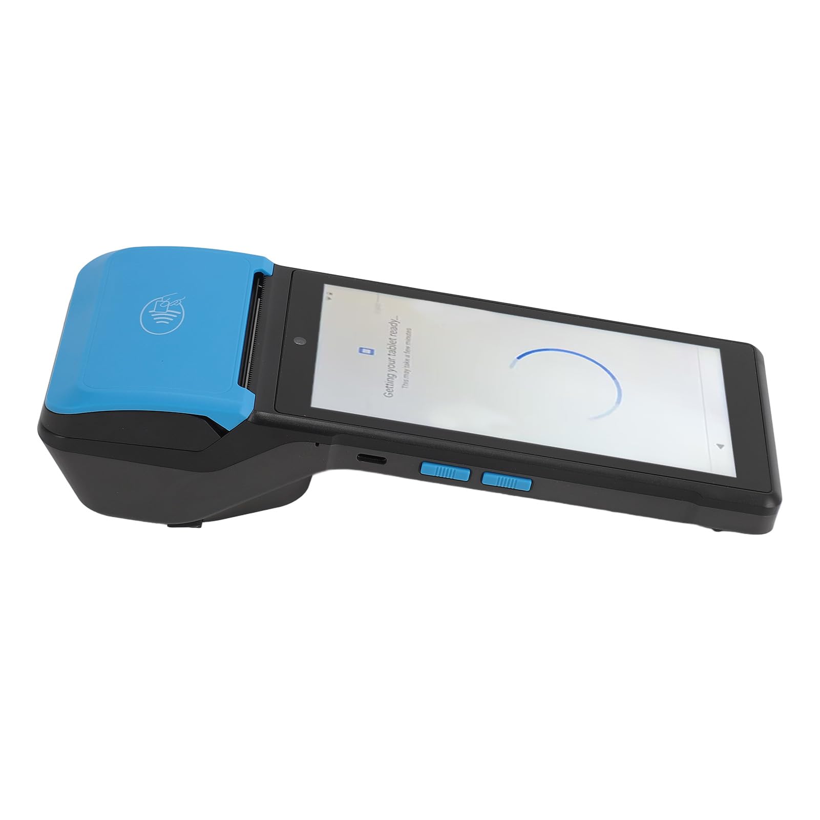 Jectse Imprimante de Reçus POS PDA, Scanner de Codes-Barres 1D 2D QR de 58 Mm de Largeur, Imprimante de Reçus Portable 3G 4G 5G à écran Tactile de 5,5 Pouces pour Android 12, Prise en