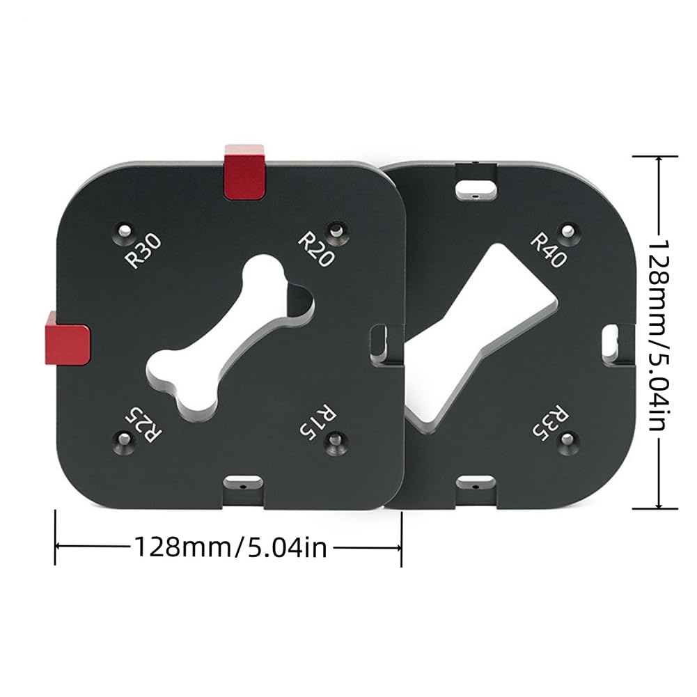 Fräser-Eckradiusschablone für die Holzbearbeitung, Fräser-Ecklehren und -Schablonen R15/R20/R25/R30/R35/R40/R45/R50
