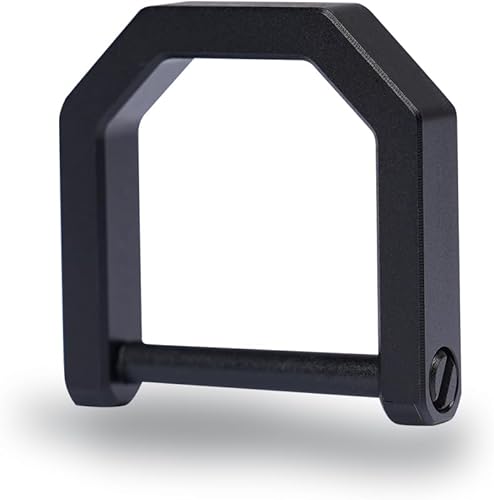 Anillos de titanio - Llavero con anillo en D y llaveros con grillete de tornillo para llaves del hogar y del automóvil