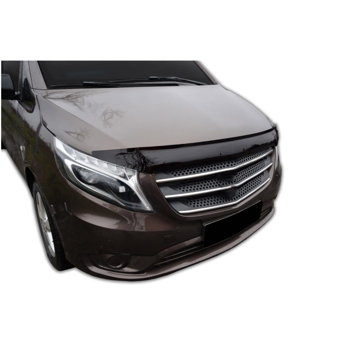 SCOUTT Deflettore Protezione Cofano per Mercedes Vito/Viano W447 2014-2022, Migliora l'Aerodinamica dell'Auto, e Spoiler, Nero
