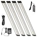 Lightkiwi E7574 Dimmable LED Under Cabinet Lighting 4 Panel Kit, 12 Inches Each, Warm White (3000K), 12 Watt, 24VDC, Dimmer Switch & All Accessories Included, Low Profile, Aluminum Body, UL Listed