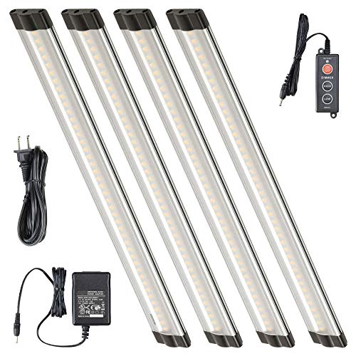 Lightkiwi E7574 Dimmable LED Under Cabinet Lighting 4 Panel...