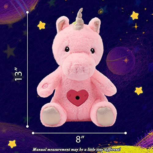Cuteoy Musical Unicorn Star Projector Plush Night Light Stuffed Animals Musical Soother Toys For Kids Lullabies Adjustable Volume Gifts On Birthday Christmas #TOP2