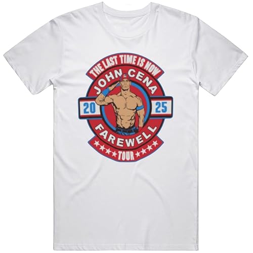 John Cena Farewell Tour Wrestling Fan T Shirt - White - X-Large