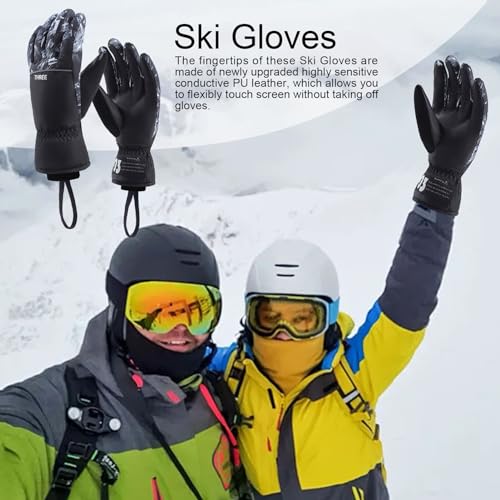 de esqui femininas à prova d'água - de snowboard com tela sensível ao toque - impermeáveis à prova