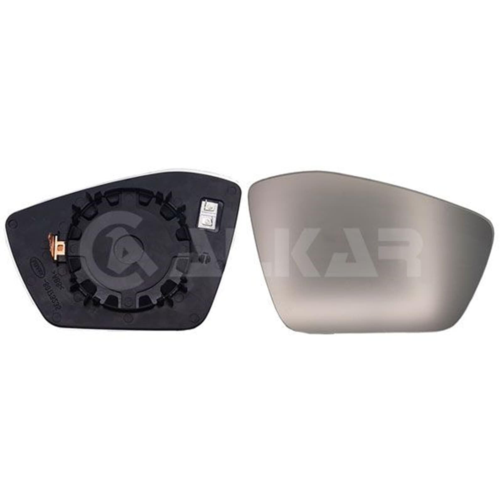 ALKAR 6432732 Cristal de espejo retrovisor exterior calefactable convexo derecha Compatible con SKODA Octavia IV Combi NX5 Octavia IV Berlina NX3