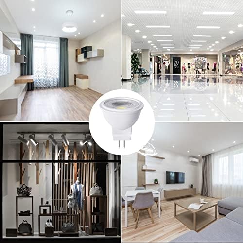 Bonlux 3W MR11 GU4 LED Bulb, 12V GU4 Bi-Pin Base MR11 Reflector Spot Light Bulb 25W Halogen Replacement 270lm for Landscape Accent Recessed Track Lights, Cool White 6000K (6-Pack)