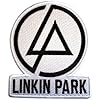 Linkin Park Logo Woven Concentric Text Iron On Patch (One Size) (Black/Beige) #2