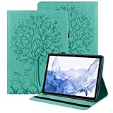 BOLELAW Hülle für Amazon Fire Max 11 Tablet (13. Generation, 2023) 11 PU Leder Folio Case mit Stifthalter, Kartenschlitz, Standfunktion Klapphülle für Amazon Fire Max 11 Tablet Hülle, Grün
