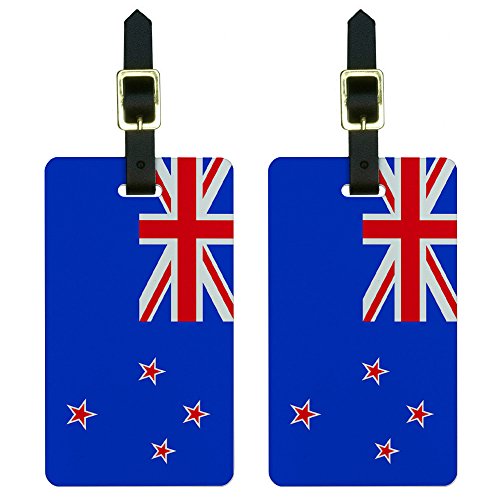 Graphics & More New Zealand Flag Luggage Tags