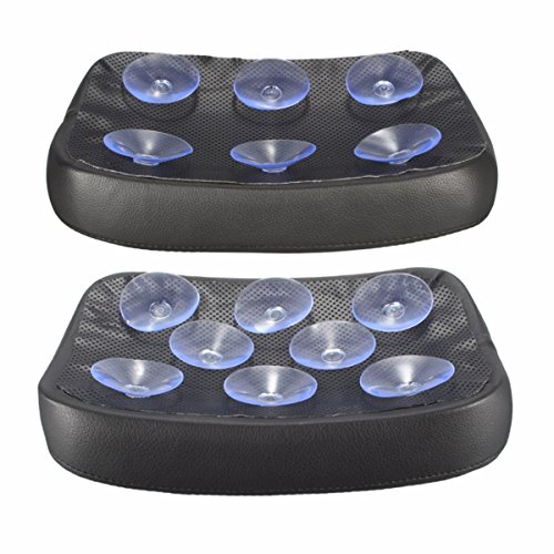 Alamor 6/8 Ventouse Noir Pouf Pad Rectangulaire Siège pour Harley Cruiser sur Mesure - 8