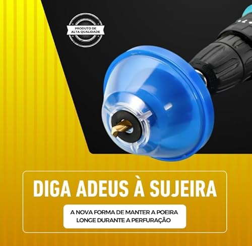 Coletor de Pó para Furadeira - Mantenha Seu Ambiente De Trabalho Limpo e Saudável - acessório perfei