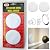 3¼" White Vinyl Door Knob Wall Shield Protector, 4 Pcs.