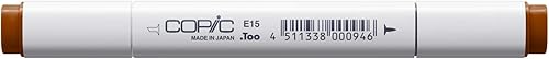 Copic Marcador con punta reemplazable, E15-Copic, Dark Suntan