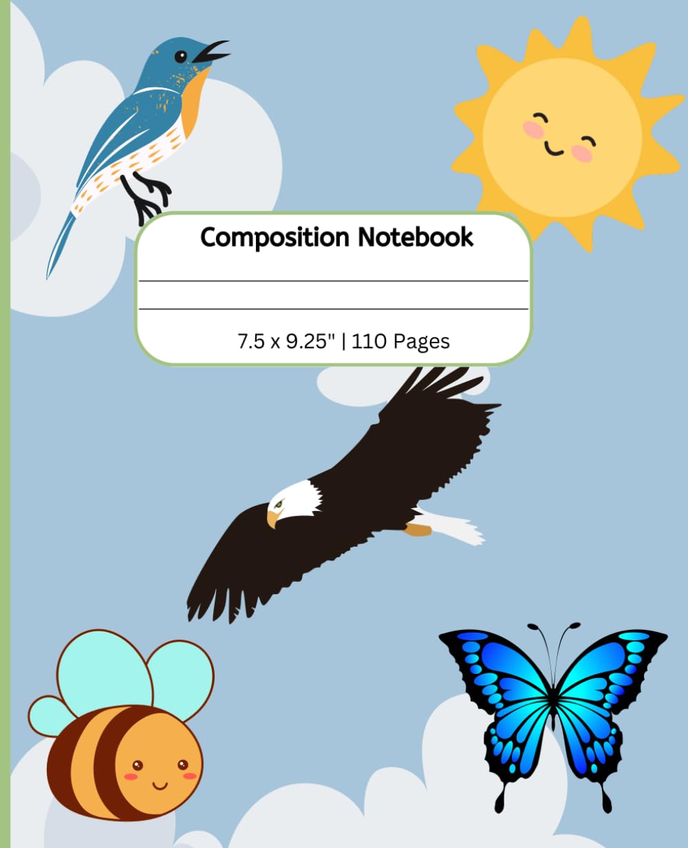 Composition Notebook: Cute Animals Journal Notebook for Kids | 110 pages, 7.5 x 9.25"
