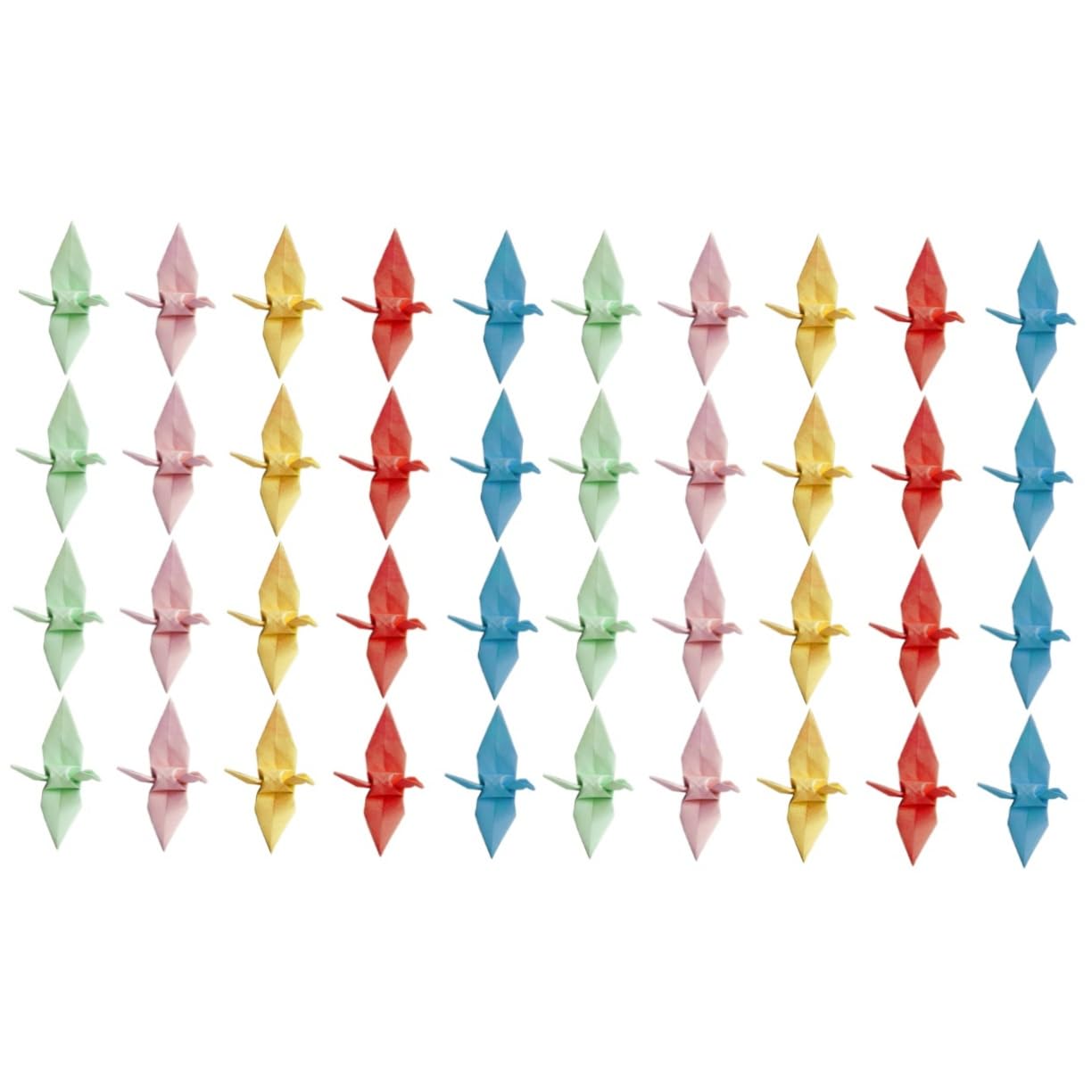 Milisten 200 Pcs Paper Crane Pre-folded Paper Origami Cranes Crane Bird Origami Hanging Origami Cranes Japandi Decor Japanese Crane Origami Paper Bird Garland Ghost Charms Wedding Ashtray