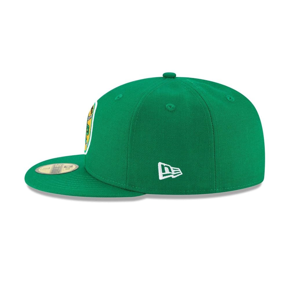 New Era MLB 59FIFTY Oakland Athletics Baseballkappe, Team-Farbe, Cooperstown-Logo, authentische Kollektion