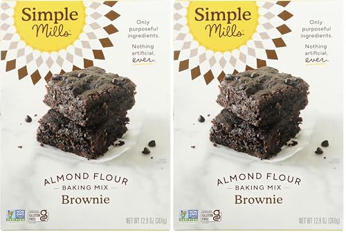 Simple Mills Almond Flour Baking Mix,Chocolate Brownie Mix - Gluten Free,Plant Based,12.9...