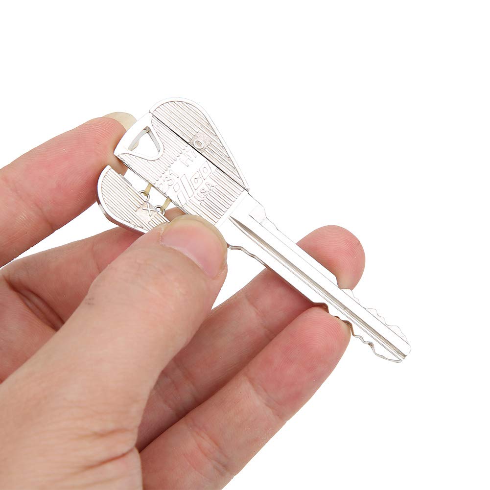 Naroote Llave Mágica Plegable Para Trucos De Ilusión – Juego De 2 Llaves (Normal Y Trucada) Para Espectáculos De Magia, Fácil De Usar, Material Metálico