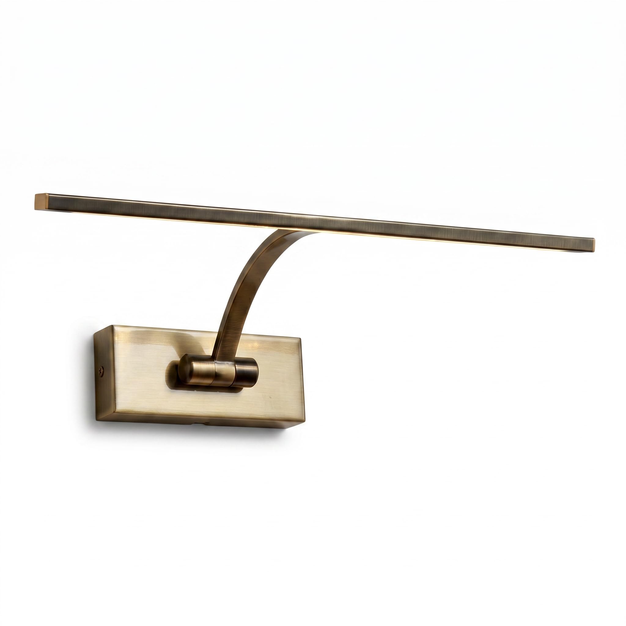 BARCELONA LED - Aplique de Pared LED 6W Ajustable. Iluminacuadros Moderno Luz cálida 2700K. Ángulo de 120°. Aplique de pared interior Bronce | Lámpara para Cuadros, Fotografías y Decoración Interior