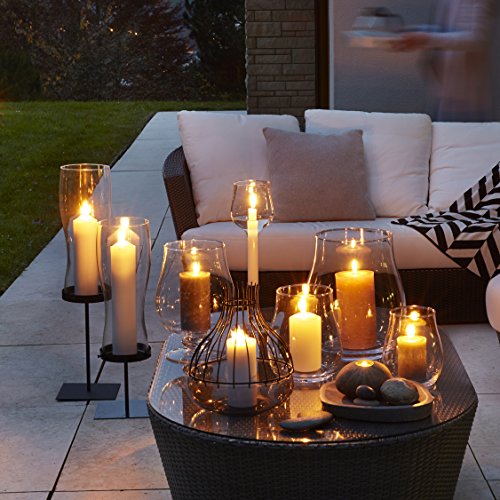 Leonardo Giardino windlicht, hoogte 27 cm, diameter 23 cm, handgemaakt helder glas, 010254 - Afbeelding 7