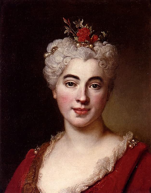 Portrait d'Elisabeth Peinture Murale Toile Nicolas De Largillière Émotion Classique