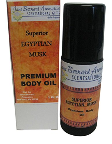 Jane Bernard Superior Egyptian Musk Types Premium Grade Perfume Body Oilsl_unisex. 1 Fl Oz Jumbo Roll On_Long Lasting Strong but Mello Fragrance