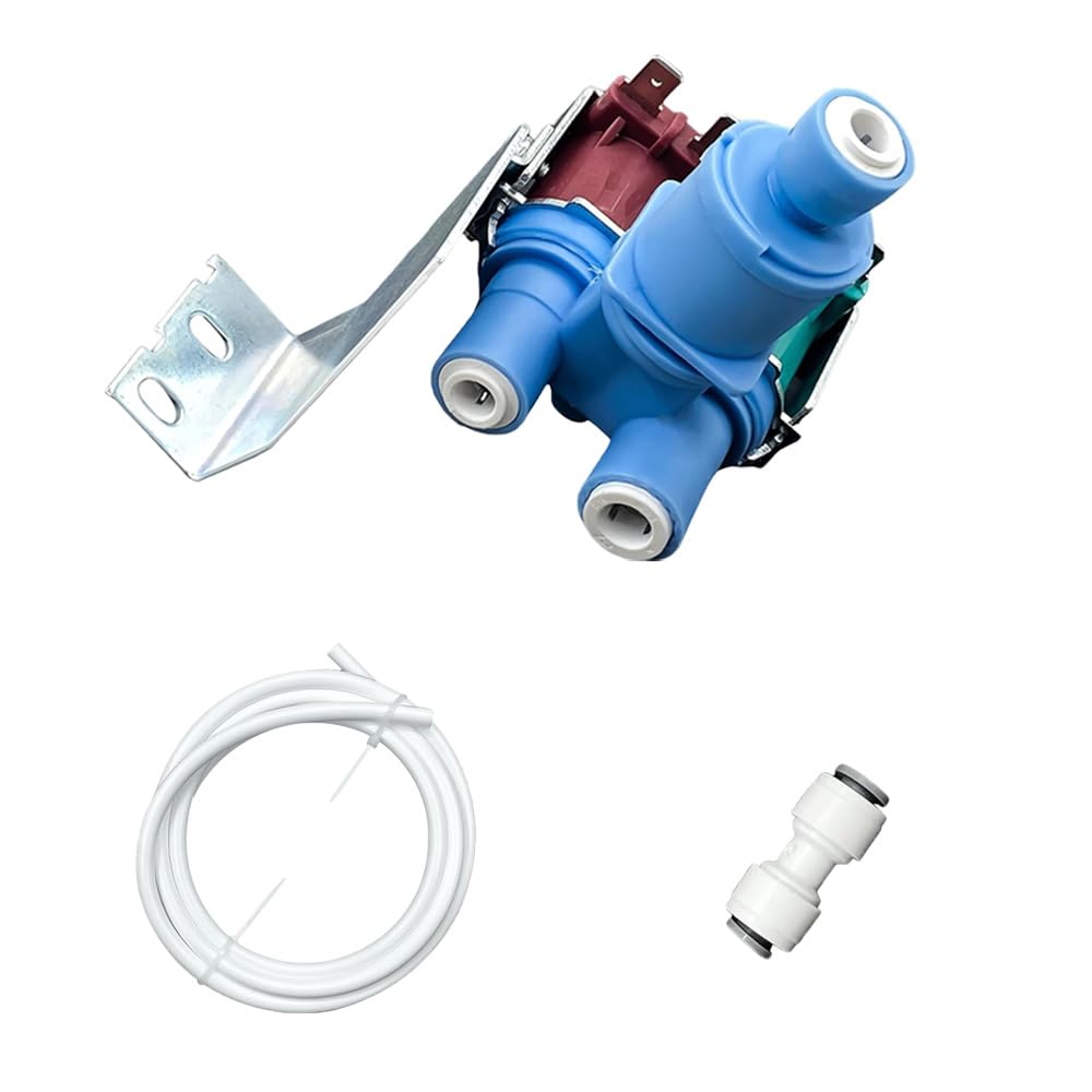 Valvola di ingresso dell'acqua del frigorifero, ricambio del gruppo elettrovalvola compatibile con frigoriferi Whirlpool, Kenmore, KitchenAid (W10179146)