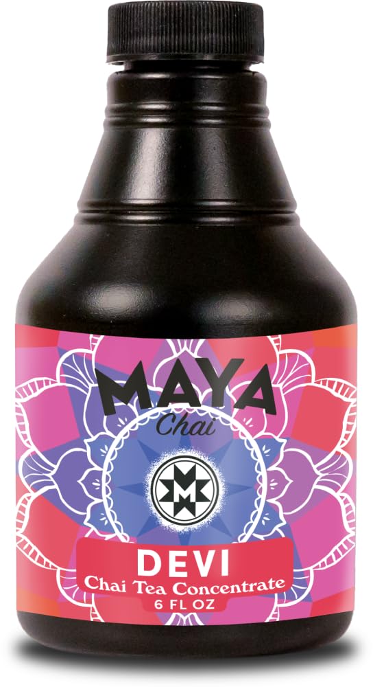 Maya Chai Tea Concentrate, Devi, Extra Spice, Heritage Recipe, 6 Fluid Ounce
