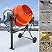 Portable 5 Cubic Ft Concrete Cement Mixer 4/5 HP 600W Adjustable Tilt,Heavy Concrete Mud Mixer Tools with Wheel and Stand,Electric Concrete Mixer for Mortar Stucco Seeds DIY Construction and Fodder