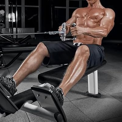 Cable Machine Attachment, V-Shaped Bar, Double D Row Handle, Tricep Press Down Bar,LAT Pull Down Bar for Home Gym, Fitness Handles