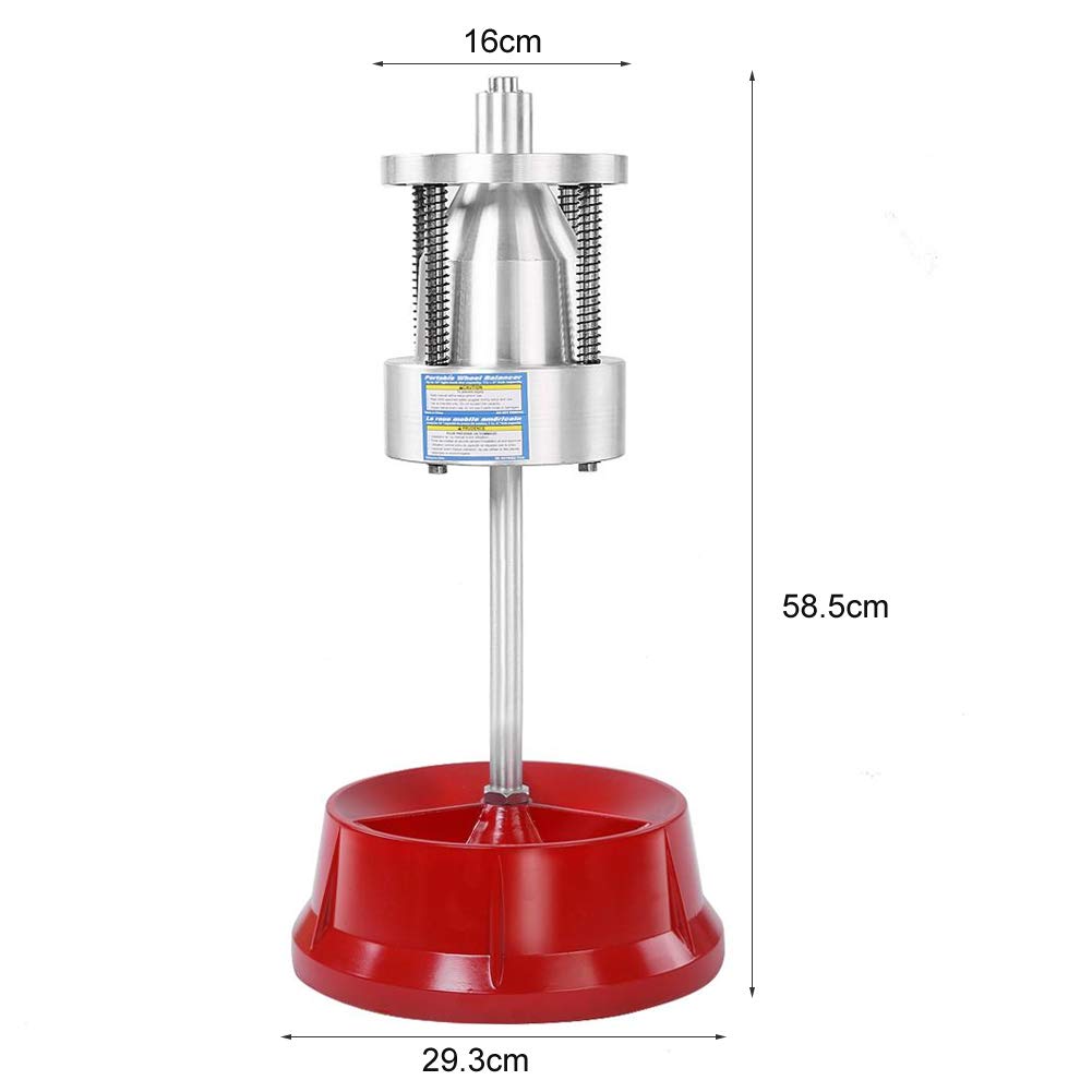 Ejoyous Machine d'équilibrage de pneus de Voiture, Machine d'équilibrage Manuelle Portable Universel Car Wheel Balancer, pour la Pluparts de Voitures Camions