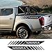 Qwldmj Pickup Kofferraum Seitenabziehbilder für Nissan Navara Auto Aufkleber LKW Grafik Vinyl Custom Decor Covers Auto Tuning Zubehör