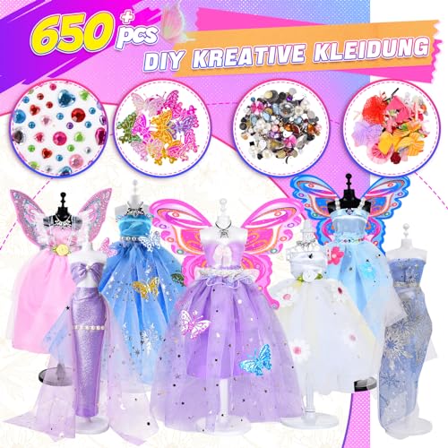 Miniatura 3 de Jonrryin Fashion Designer Kit, 600 Diseño Manualidades Para Niñas, Diseño Manualidades Para Niñas, Juegos Moda Kit, Juguetes De Aprendizaje Cumpleaños Regalo Adolescentes Niños 6 Años
