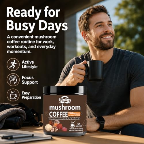 Suiyilary 10 Mushroom Coffee with Arabica