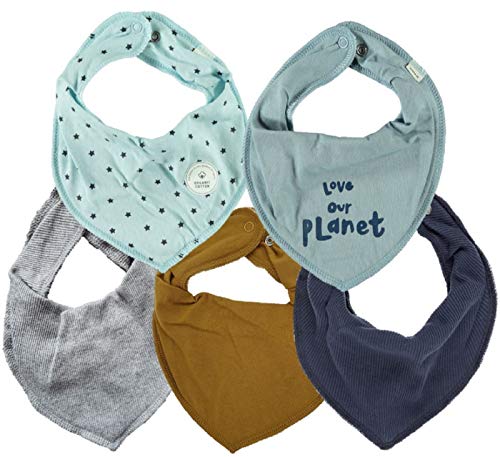 NAME IT Jungen 5er Set Baby Dreieckstücher Halstuch Lätzchen 5 Stück zur Auswahl verschiedene Designs (Stars)