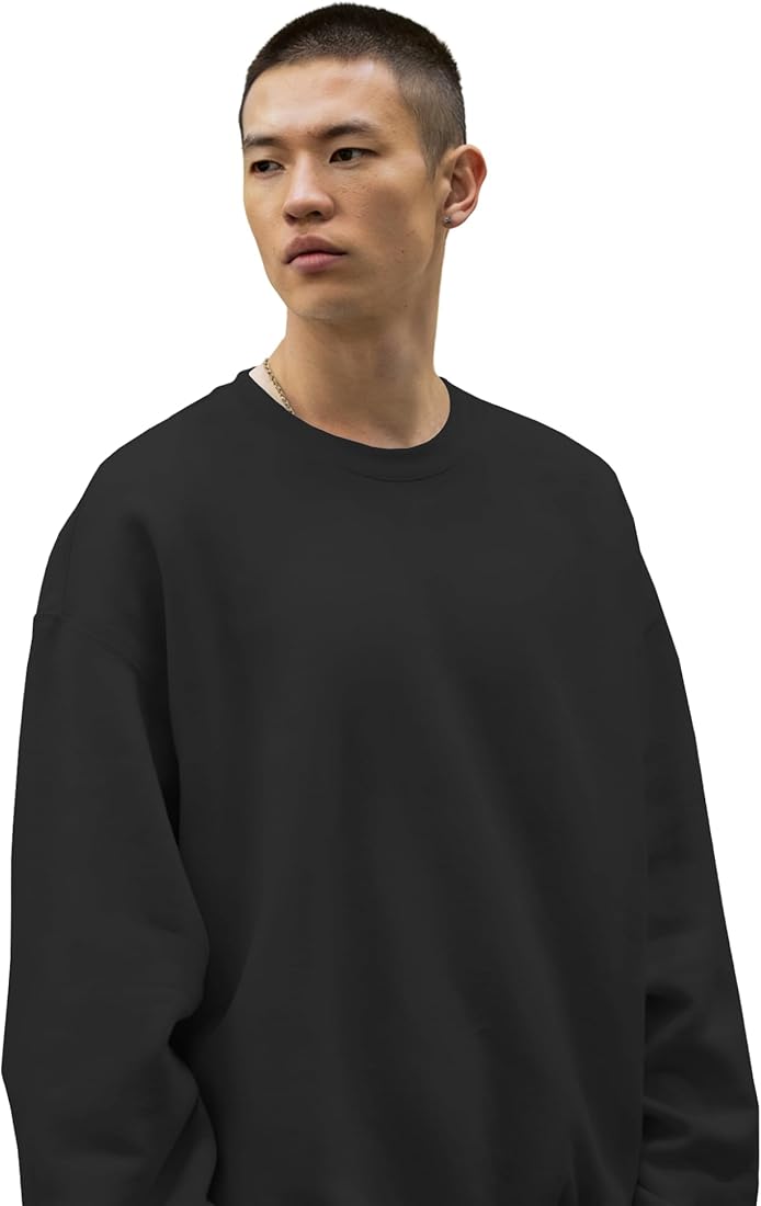 Buy Solid Oversized Sweatshirt for Men – Winter Fleece Pullover
