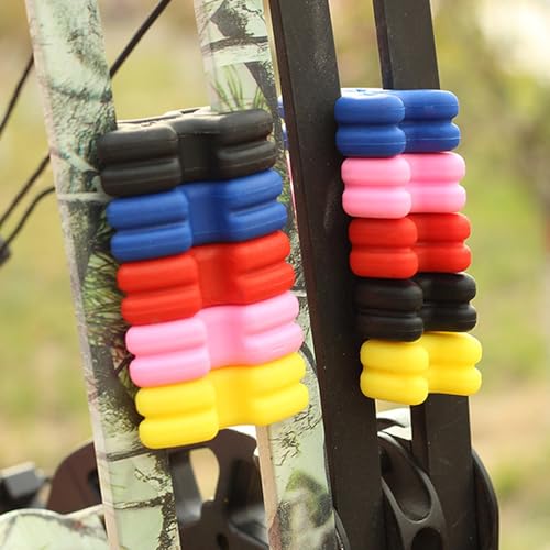 ZFFOZZ 4 PCS Bow Limb Dampeners for Compound Bow and Crossbow, Archery Split Limb Stabilizer, Bow Silencer for Reducing Noise and Vibration(Yellow) - Image 6