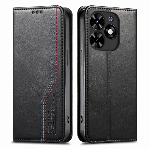 �Ή��@�� for Tecno Spark Go 2024 4G �Ή��@�� for Tecno Spark 20 4G / Spark 20C / Pop 10C �t���b�v���X�^���h �}�O�l�b�g�J�� �E�H���b�g�^�P�[�X Black