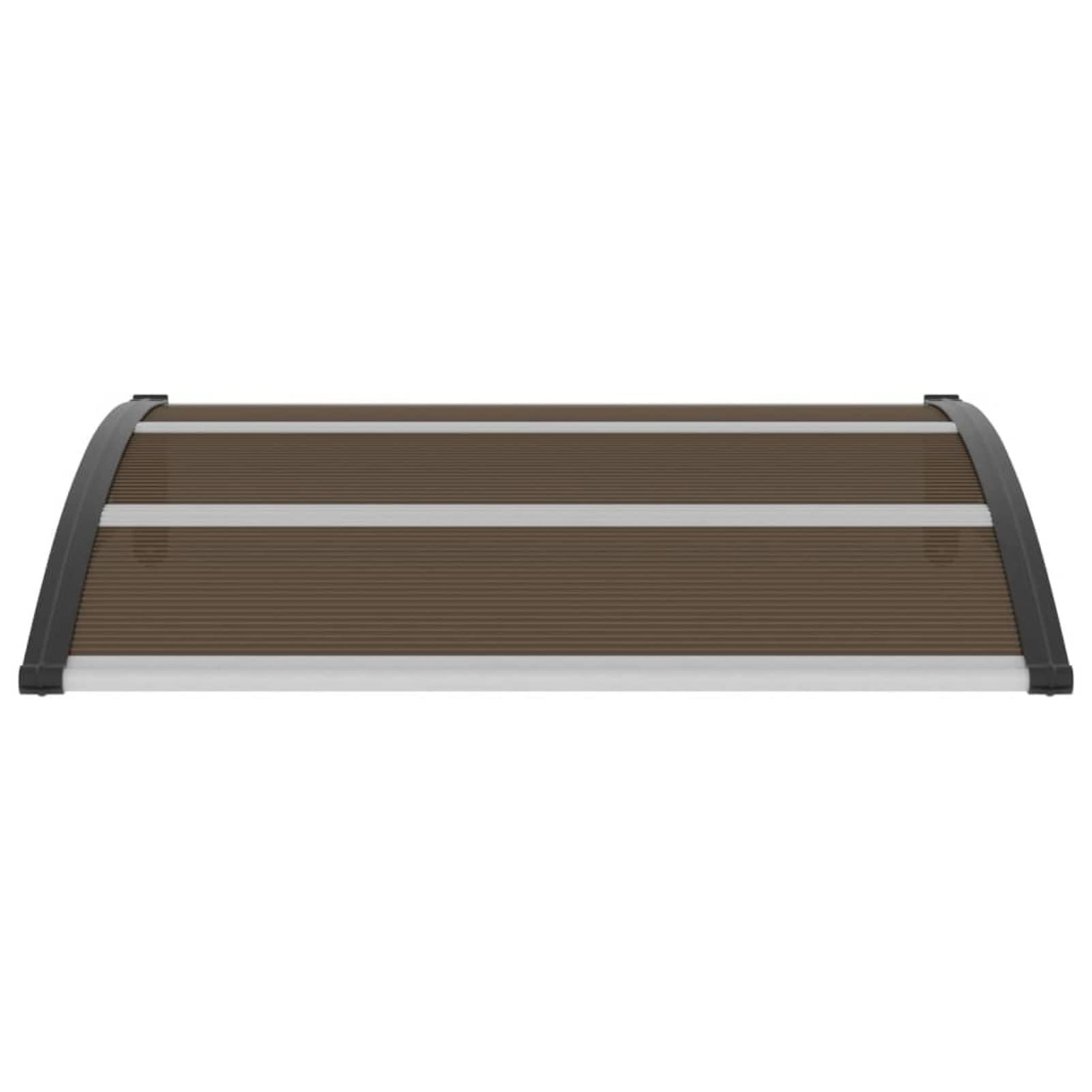 ARKEM Marquesina de Puerta PC Negro 120x100 cm Toldo para Puertas Marquesina Puerta Exterior