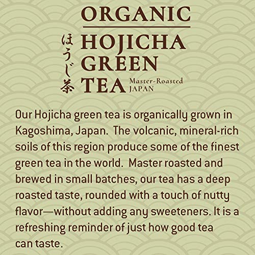 Tejava Origins Hojicha Unsweetened Green Tea, Usda Organic, Non-Gmo Verified, Glass Bottles, 12 Fl Oz, 24 Pack #TOP2